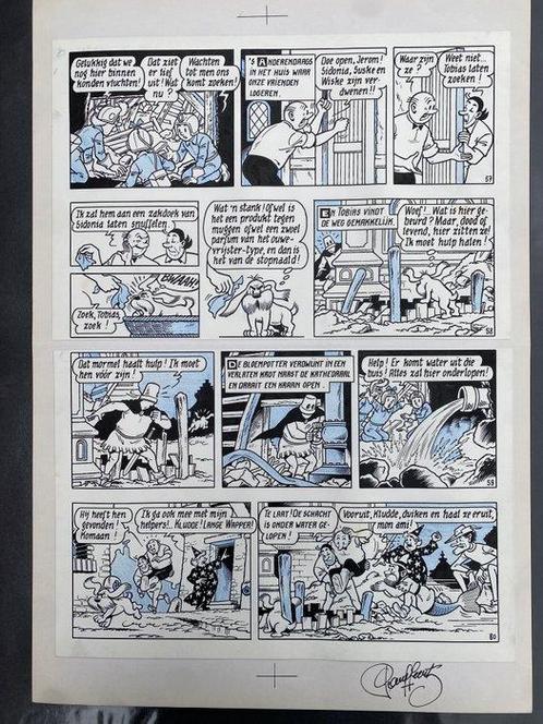 Paul Geerts - 1 Original page - Suske en Wiske - Amoris Van, Boeken, Stripverhalen