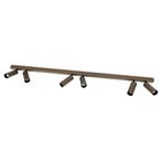 Spots opbouw Vigo 6-lichts Opbouwspot Brons, Huis en Inrichting, Verzenden, Nieuw