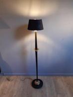 Staande lamp - Hout - vloerlamp, velvet kap, Antiek en Kunst