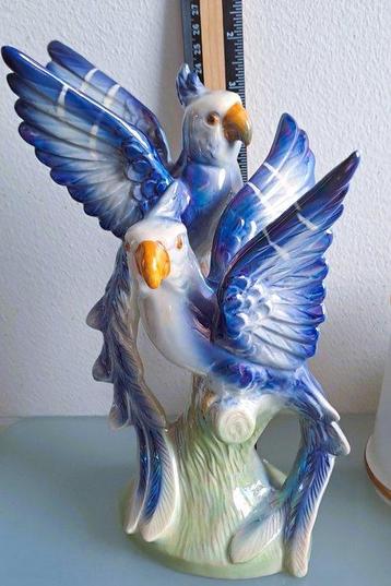 Jema Holland - Sculpture, Parrots Perching - 10.5 in -