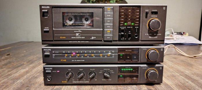 Philips - FC444 - FT440 - FA443 Ensemble hi-fi - Différents, Audio, Tv en Foto, Radio's