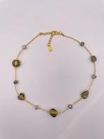 24 karaat - vetro di Murano, Geel goud - Halsketting - Glas, Antiek en Kunst