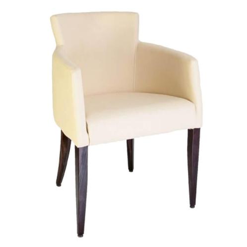 Stoel | OMEGA | Kunstleer/Hout | Creme | Wengé Poten |, Zakelijke goederen, Horeca | Keukenapparatuur, Nieuw in verpakking, Verzenden