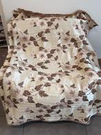 Fioriture d’encre – Lampasso en soie avec broderie florale, Antiek en Kunst