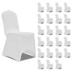 vidaXL Housses élastiques de chaise Blanc 24 pcs, Verzenden, Neuf