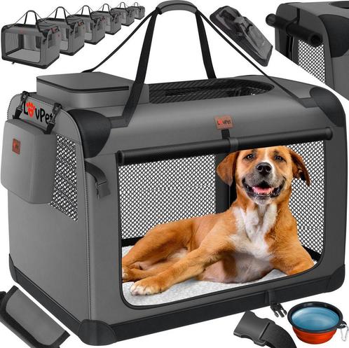 LOVPET® Hondenbench - Hondenbox - Transportbox - 91x63x63 -, Dieren en Toebehoren, Overige Dieren-accessoires, Verzenden