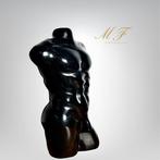 Prachtige buste in obsidiaan van groot formaat. Gravure -