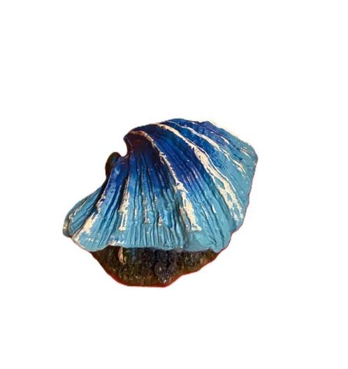 Schelp met luchtaansluiting blauw OS-151 - aquarium decorati, Dieren en Toebehoren, Vissen | Aquaria en Toebehoren, Sierelement