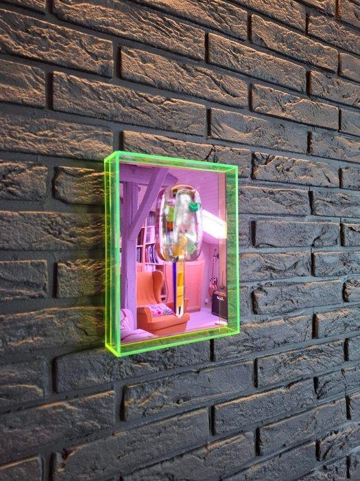 ELEMENTAL - Neon Ice Cream - Mirror edition, Antiquités & Art, Art | Peinture | Moderne