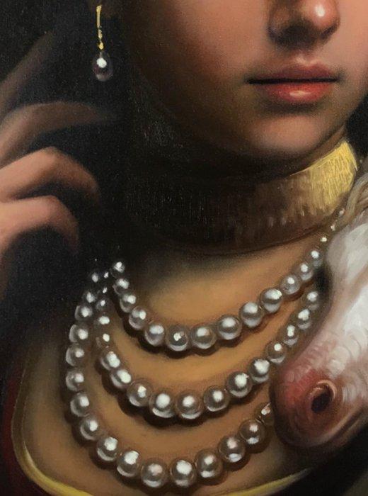 Antonio Sciacca (1957) - Lady with a Unicorn, Antiek en Kunst, Kunst | Schilderijen | Klassiek