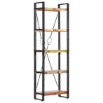 vidaXL Boekenkast met 5 schappen 60x30x180 cm massief, Huis en Inrichting, Kasten | Boekenkasten, Verzenden, Nieuw