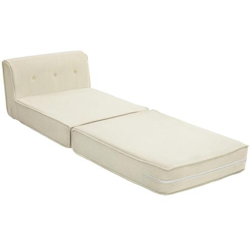 TRUUSK Opvouwbare Vloersofa 2-in-1 - Met Koordlook - Gestoff, Huis en Inrichting, Fauteuils, Verzenden