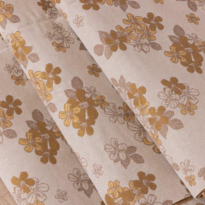 Hoogwaardige Gobelin-stof – Bloemige fantasie in chocolade, Antiquités & Art, Tapis & Textile