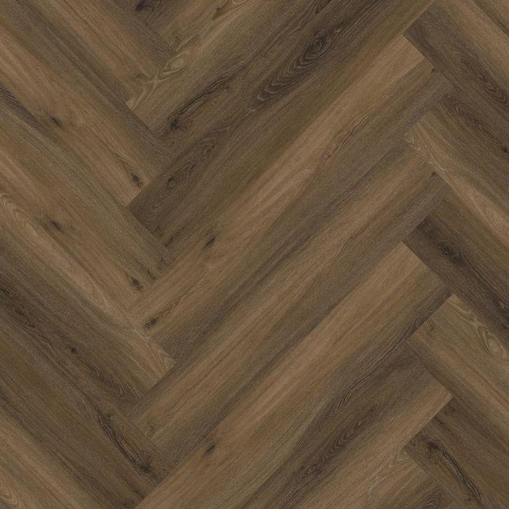 Bonn visgraat pvc silent rigid click micro-bevel 4V - Warm, Doe-het-zelf en Bouw, Vloerdelen en Plavuizen, Ophalen of Verzenden