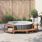 vidaXL Ligbed Omheining Halfrond 272x120.5x55.5 cm Massief, Tuin en Terras, Verzenden, Nieuw
