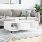 vidaXL Table basse blanc 104x60x35 cm bois dingénierie, Maison & Meubles, Tables | Tables de salon, Neuf, Verzenden