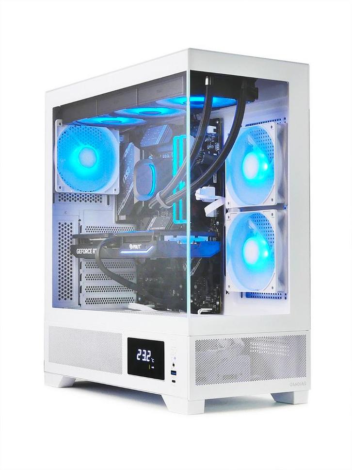 Gamdias Atlas M1 Aquarium Gaming Case Wit met Temperatuur..., Informatique & Logiciels, Boîtiers d'ordinateurs, Enlèvement ou Envoi