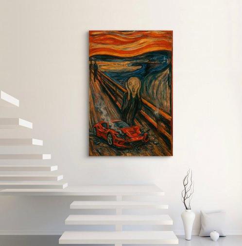 Cartist - Effondrement Rouge - XXL - Unq 01/01, Antiek en Kunst, Kunst | Designobjecten
