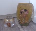 Goebel Artis Orbis - Gustav Klimt - Pot - 2 design glazen, Antiek en Kunst