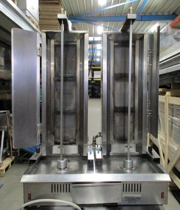 Dubbele Doner Grill met 3 branders, gas, Zakelijke goederen, Horeca | Keukenapparatuur