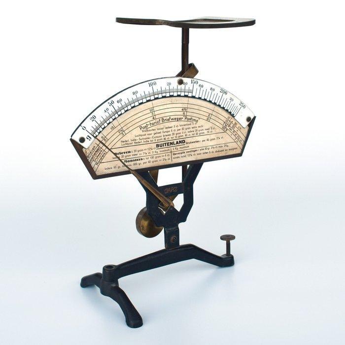 Jakob Maul - Post/brieven weegschaal - Metaal messing -, Antiek en Kunst, Curiosa en Brocante