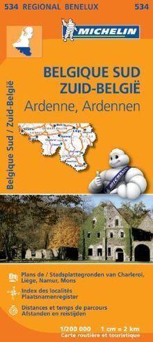 Carte Belgique Sud (Ardenne) Michelin  Collectif MICH..., Boeken, Overige Boeken, Gelezen, Verzenden