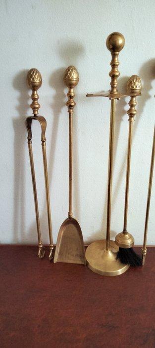 Accessoire de cheminée (5) - Pomme de pin bronze - Bronze &, Antiquités & Art, Curiosités & Brocante