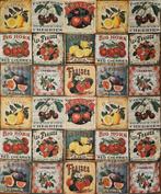Exclusief paneel 170x140cm - Fruit in Vintage stijl -