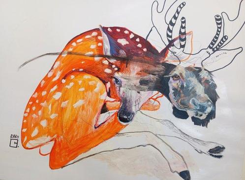 Olga Gál - Youre always on my mind 1, Antiek en Kunst, Kunst | Schilderijen | Modern