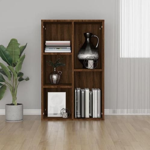 vidaXL Boekenkast/dressoir 50x25x80 cm bewerkt hout bruin, Huis en Inrichting, Kasten | Boekenkasten, Nieuw, Verzenden