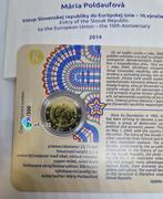 Slovaquie. 2 Euro 2014 Slovakian Membership in EU - Signed, Postzegels en Munten