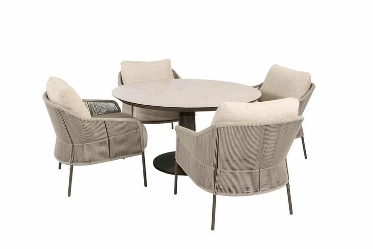 Taste by 4 Seasons Florence low dining set terre met Sarah, Tuin en Terras, Tuinsets en Loungesets