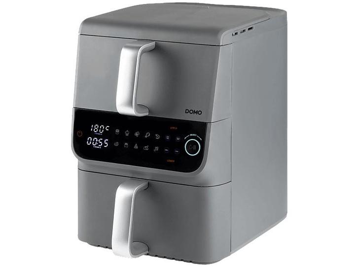 Domo -   Airfryer Double Fry Zone - Grijs, Electroménager, Friteuses à air, Envoi