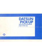 1984 DATSUN PICK-UP (TYPE 720) INSTRUCTIEBOEKJE NOORS