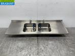 RVS Spoelblad Dubbele Spoelbakken met kraan 183 cm Horeca, Ophalen of Verzenden, Nieuw in verpakking