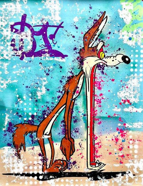 Moabit - Wile E. Coyote and the Road Runner X Snack Attack, Antiek en Kunst, Kunst | Schilderijen | Modern