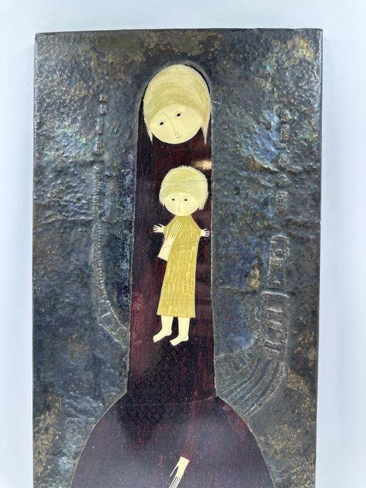Xenia Burchiellaro - sculptuur, Vierge à l’enfant - 55 cm -, Antiek en Kunst, Antiek | Boeken en Manuscripten