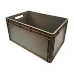 Stapelbak Euronorm 600x400x320 mm PP grijs gebruikt, Ophalen of Verzenden