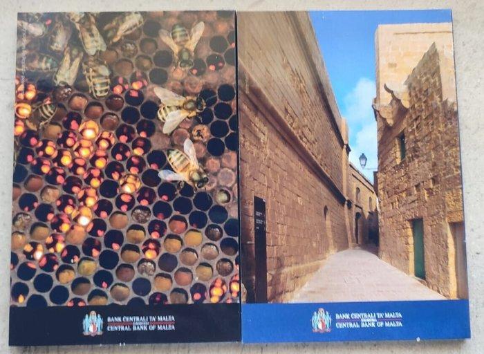 Malta. 2 Euro 2024 Honey Bee + Cittadella (2 moedas), Postzegels en Munten, Munten | Europa | Euromunten