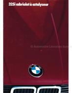 1986 BMW 3 SERIES CABRIOLET BROCHURE FRENCH, Livres, Autos | Brochures & Magazines