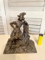 sculptuur, Explorateur sur la plage - 20 cm - Brons, Antiek en Kunst, Antiek | Keramiek en Aardewerk