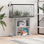 vidaXL Aquariumstandaard Betongrijs 80x35x60 cm Bewerkt hout, Dieren en Toebehoren, Vissen | Aquaria en Toebehoren, Verzenden