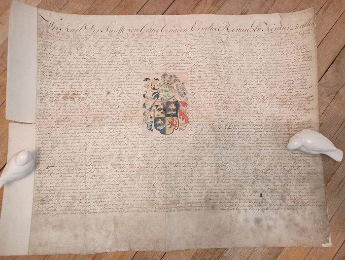 Handwritten document related to Charles V, Holy Roman, Verzamelen, Film en Tv