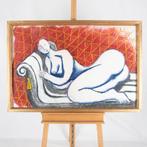 Jaques Tange (XX) - Reclining Nude, Antiek en Kunst