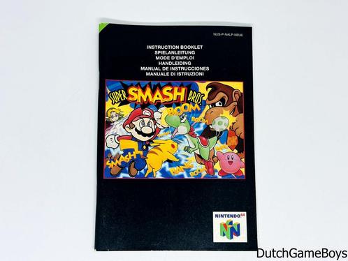 Nintendo 64 / N64 - Super Smash Bros - NEU6 - Manual, Games en Spelcomputers, Games | Nintendo 64, Gebruikt, Verzenden