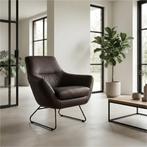 Leren fauteuil Fame - Rancho Brown (bruin), Huis en Inrichting, Fauteuils, Nieuw, Ophalen of Verzenden, 75 tot 100 cm, Industrieel, Modern