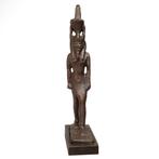 Oud-Egyptisch Brons Grote figuur van Nefertum