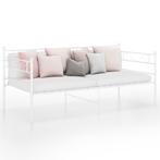 vidaXL Cadre de canapé-lit Blanc Métal 90x200 cm, Maison & Meubles, Chambre à coucher | Lits, Neuf, Verzenden