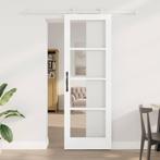 vidaXL Schuifdeur ORKDAL Wit 73.5 x 211 cm Hout en metaal, Doe-het-zelf en Bouw, Deuren en Vliegenramen, Verzenden, Nieuw