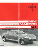 1969 MINI MARCOS GT ACCESSOIRES BROCHURE ENGELS